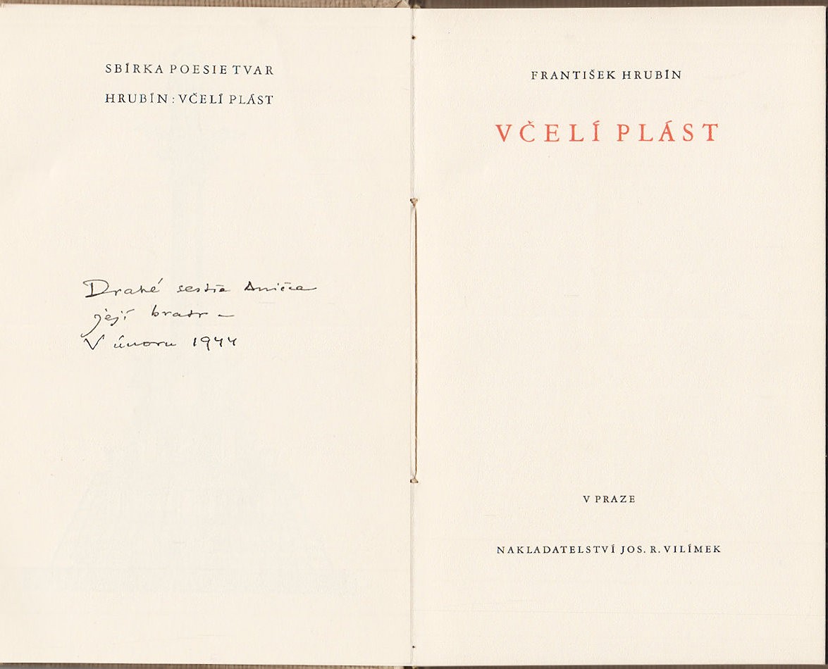 František Hrubín (1910 - 1971) - Včelí plást