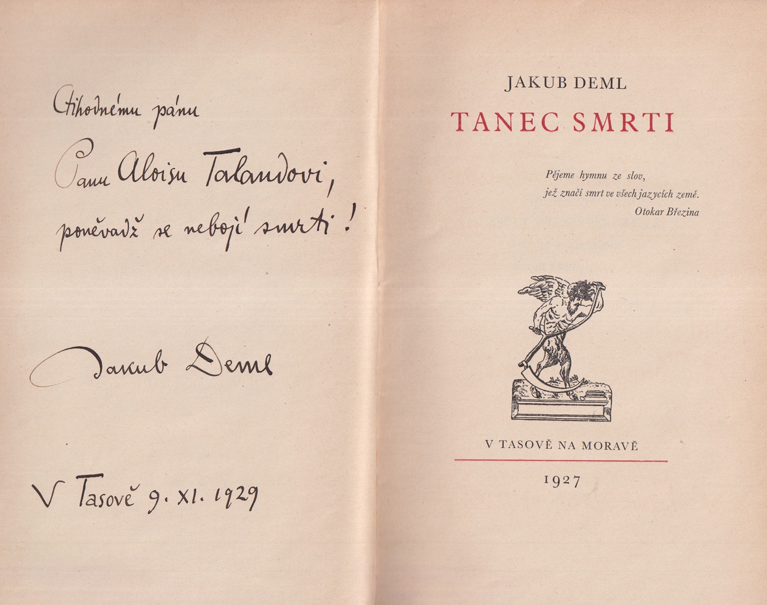 Jakub Deml (1878 - 1961) - Tanec smrti