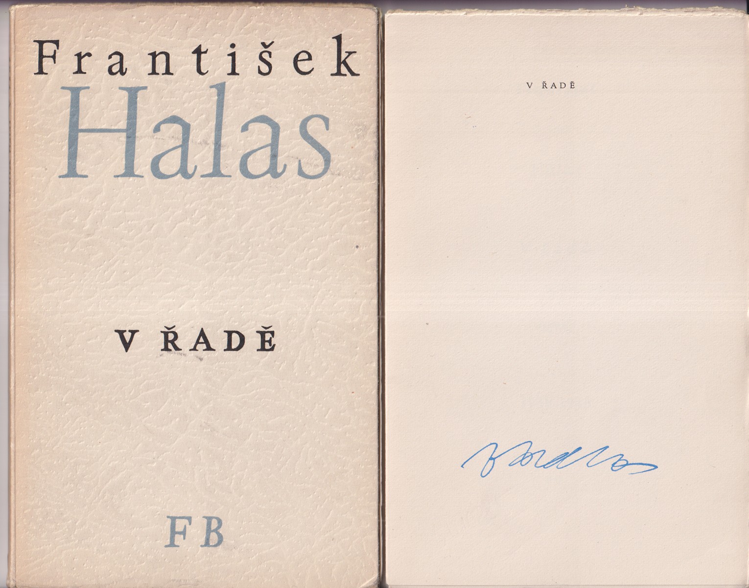 František Halas (1901 - 1949) - V řadě - verše 1938 - 1948