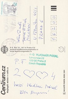 Vladimír Páral (nar. 1932) - Korespondence