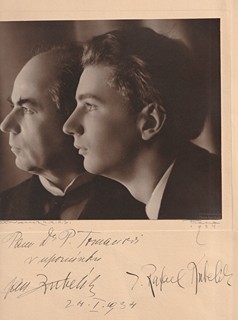 Jindřich Vaněk (1888 - 1965) - Jan Kubelík a Rafael Kubelík