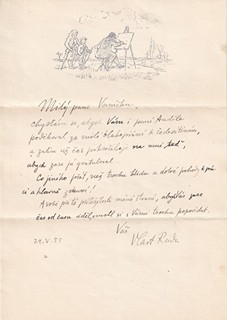 Vlastimil Rada (1895 - 1962) - Dopis