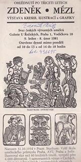 Zdeněk Mézl (1934 - 2016) - Výstava kreseb, ilustrací a grafiky