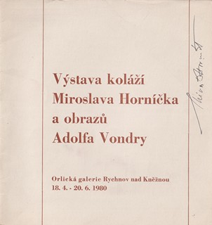Miroslav Horníček (1918 - 2003) - Podpis na katalogu