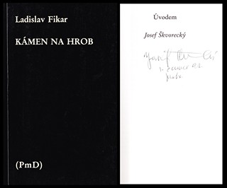 Josef Škvorecký (1924 - 2012) - Ladislav Fikar: Kámen na hrob