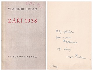 Vladimír Holan (1905 - 1980) - Září 1938