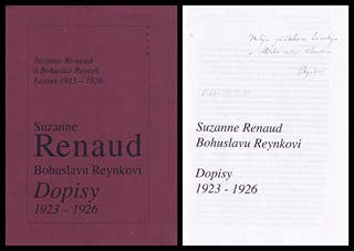 Suzanne Renaud (1889 - 1964) - Dopisy 1926 - 1926 (Bohuslavu Reynkovi)