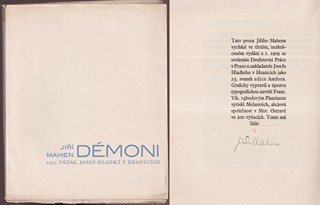 Jiří Mahen (1882 - 1939) - Démoni