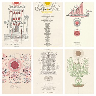 Jiří Švengsbír (1921 - 1983) - Soubor pozvánek a grafik