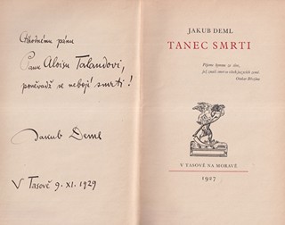 Jakub Deml (1878 - 1961) - Tanec smrti