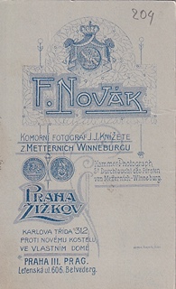 Fr. Novák - Fotografický atelier Žižkov a Královské Vinohrady