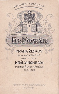Fr. Novák - Fotografický atelier Žižkov a Královské Vinohrady