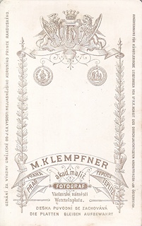 Moritz Klempfner (1842 - 1889) - Fotografický atelier Praha