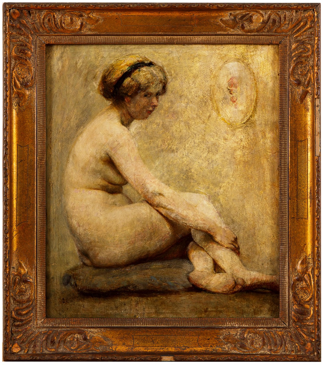 Blažíček Oldřich (1887 – 1953) - Sedící akt