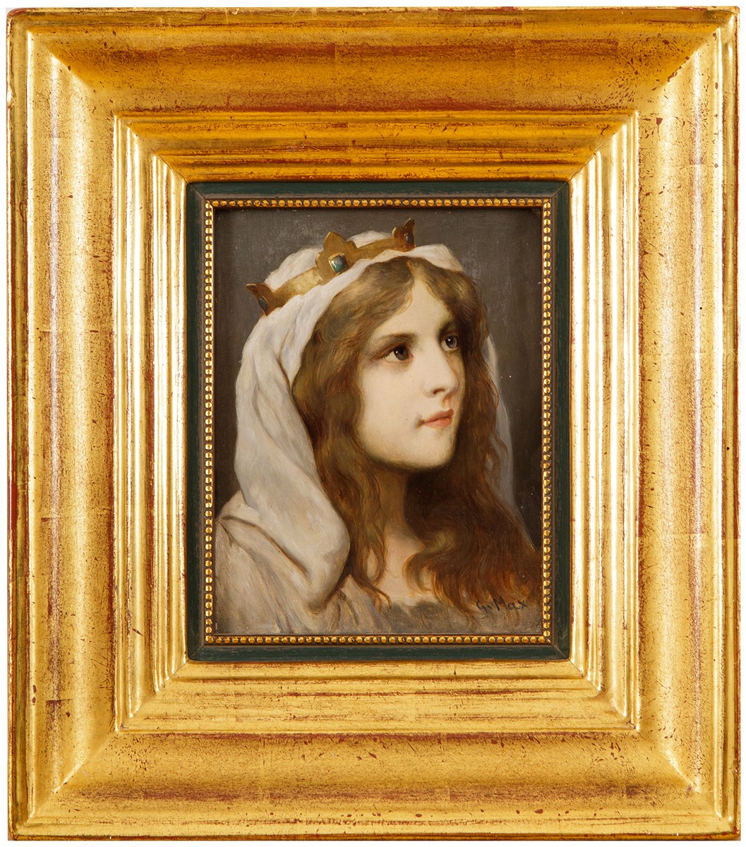 Cornelius von Max Gabriel (1840 – 1915) - Dívka s korunkou