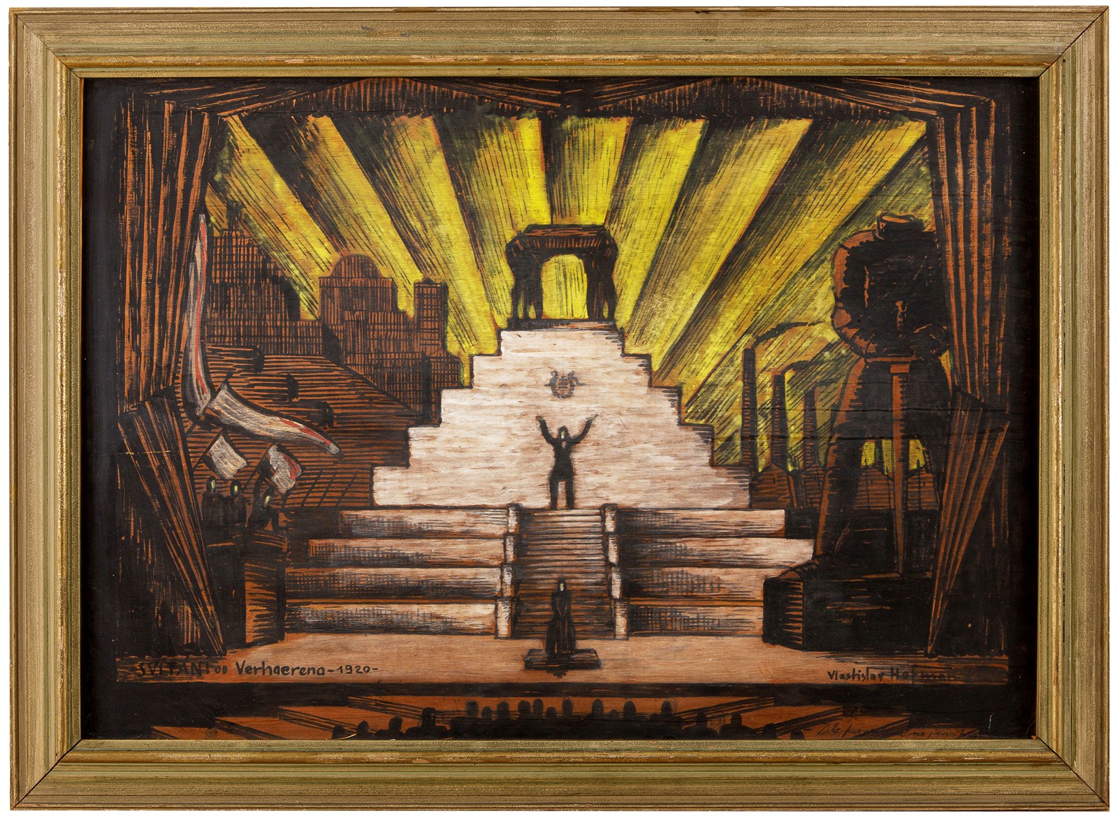 Hofman Vlastislav (1884 – 1964) - Divadelní scéna - Svítání od E. Verhaerena