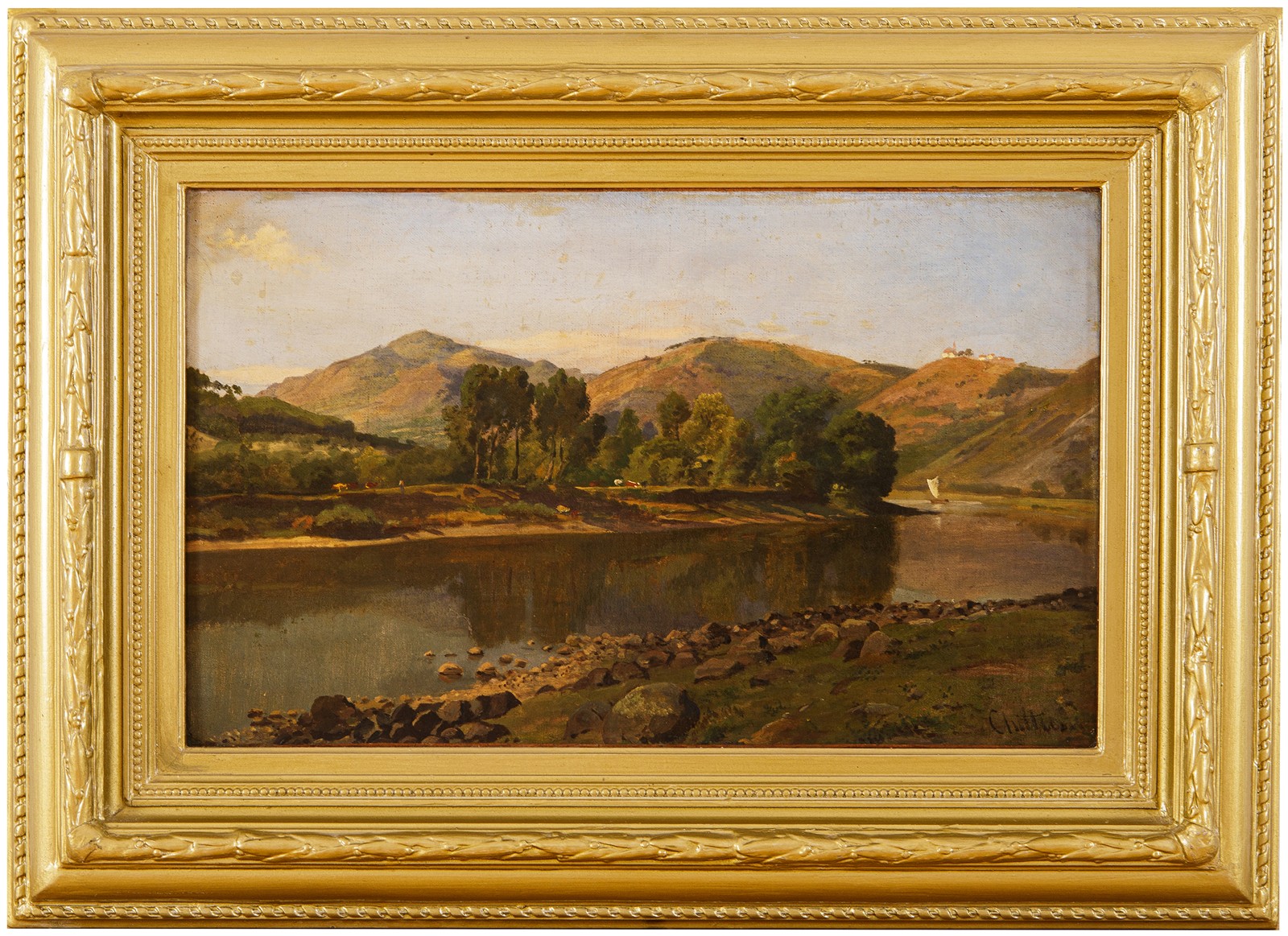 Chittussi Antonín (1847 – 1891) - Krajina s řekou