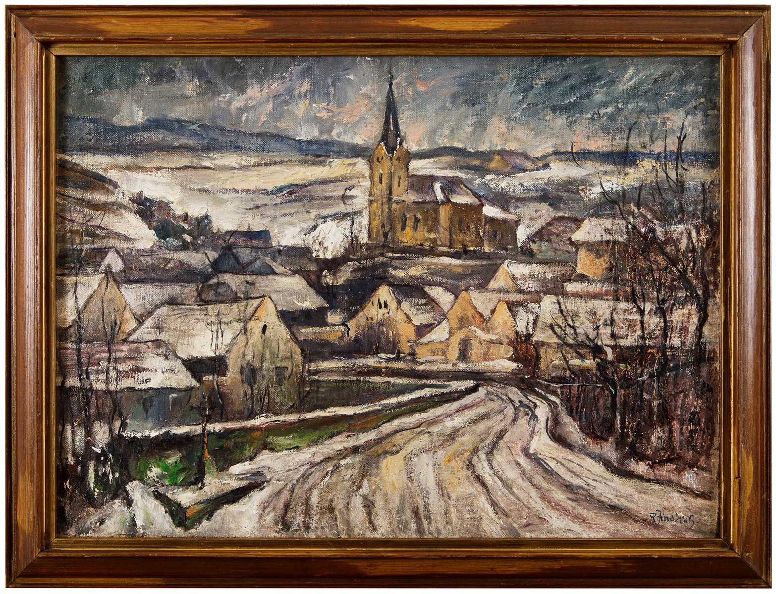 Jindřich Rudolf (1882 – 1968) - Mokropsy v zimě