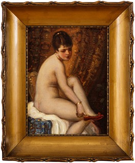 Mareček Bohumil (1884 – 1962) - Akt v interiéru