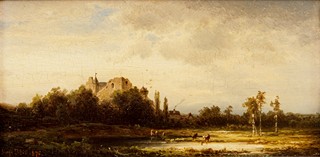 Ullik Hugo (1838 – 1881) - Krajina se zříceninou