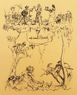soubor autorů - Konvolut 13-ti originálních grafických listů z časopisu Kunst und Künstler