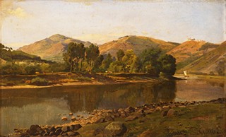 Chittussi Antonín (1847 – 1891) - Krajina s řekou