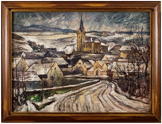 Jindřich Rudolf (1882 – 1968) - Mokropsy v zimě