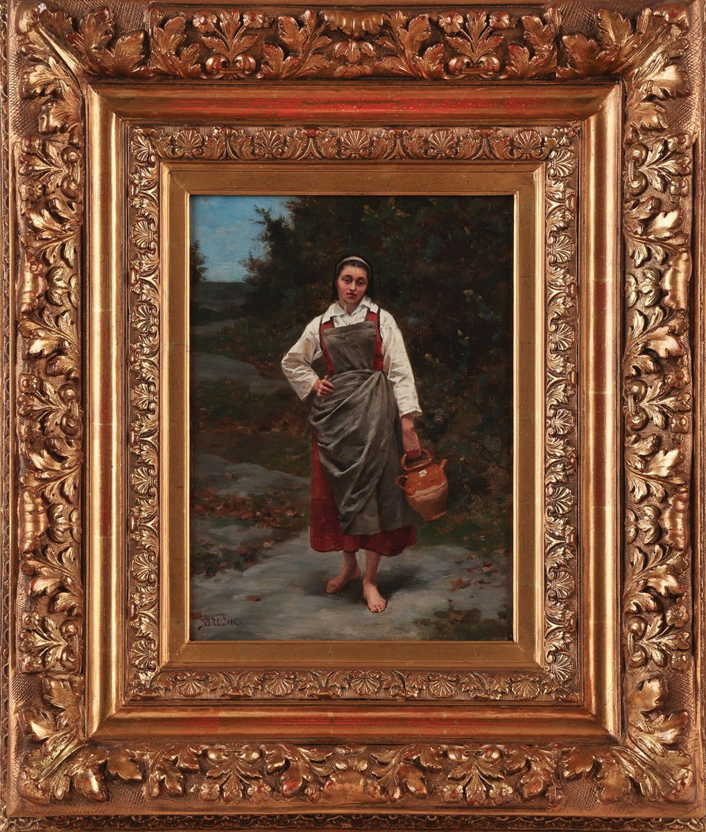 Brožík Václav 1851–1901 - Dívka se džbánem