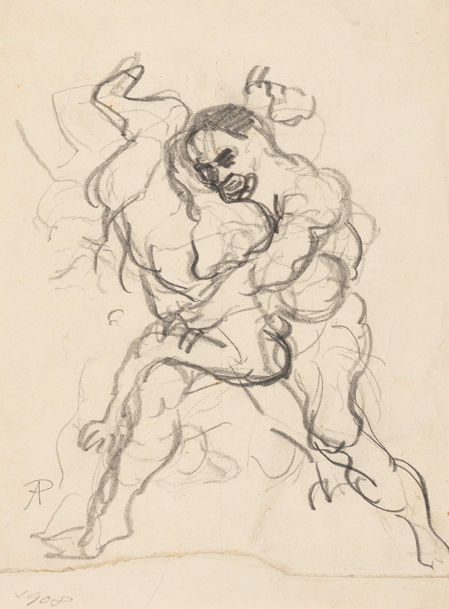 Procházka Antonín 1882–1945 - Zápasníci, 1908