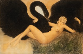 Icart Louis 1888–1950 - Léda s labutí