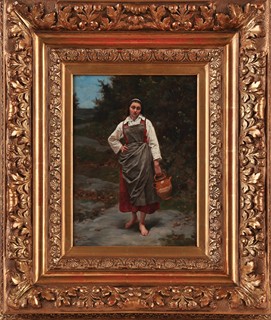 Brožík Václav 1851–1901 - Dívka se džbánem