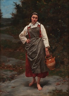 Brožík Václav 1851–1901 - Dívka se džbánem