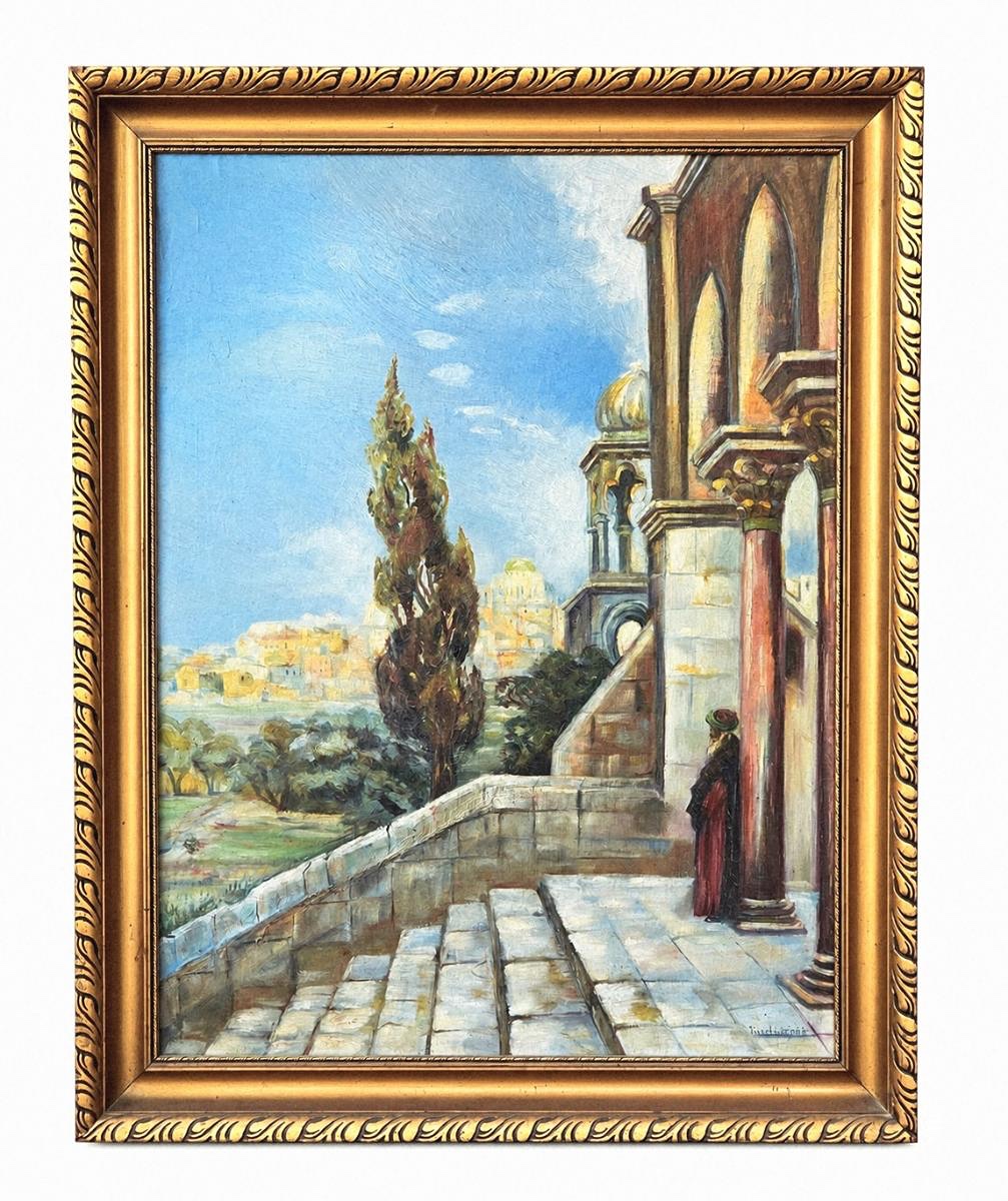 BUCHBERGER, ORIENTÁLNÍ ARCHITEKTURA, OLEJ