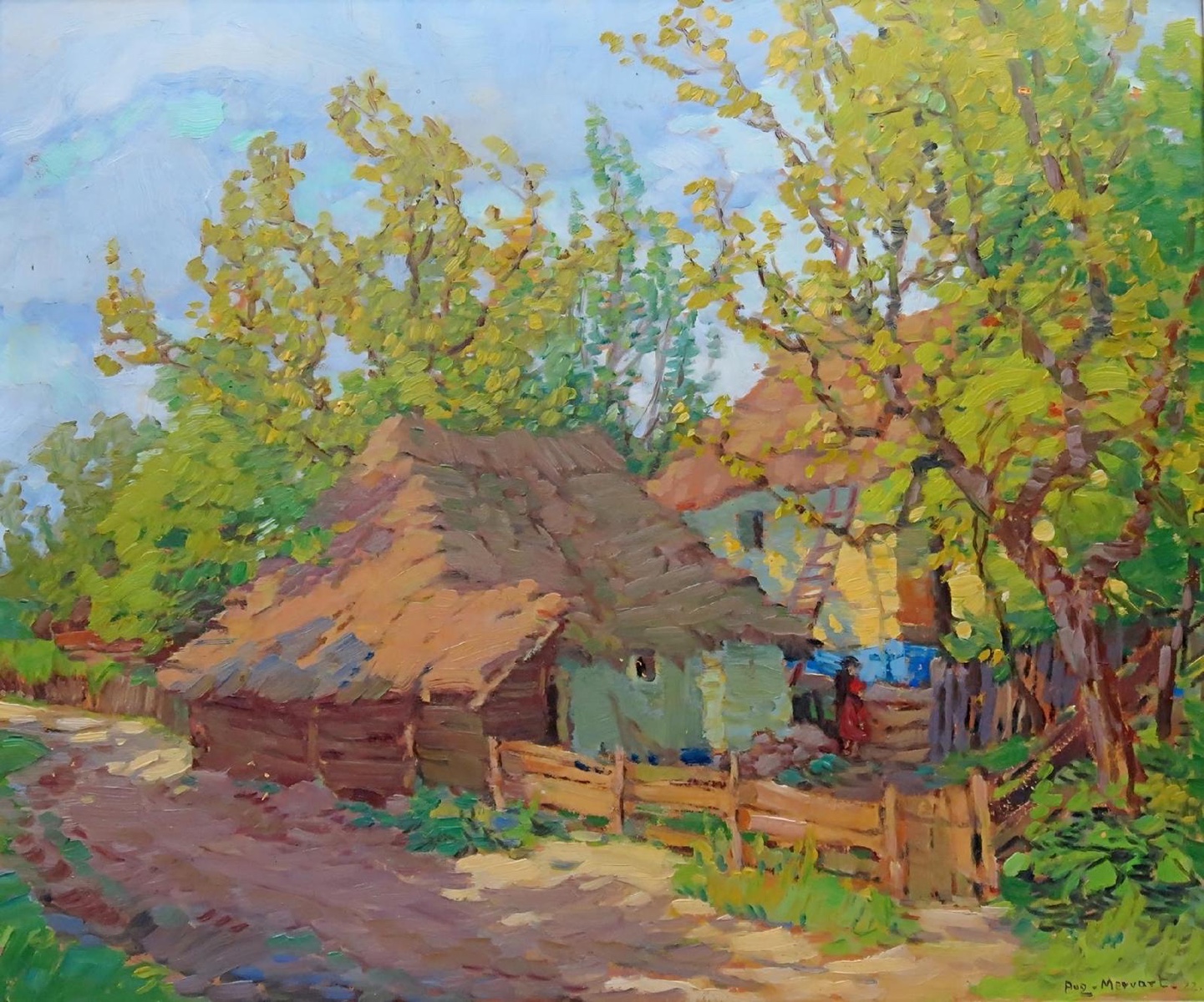 Augustin Mervart (1889 - 1968) - Venkovské stavení