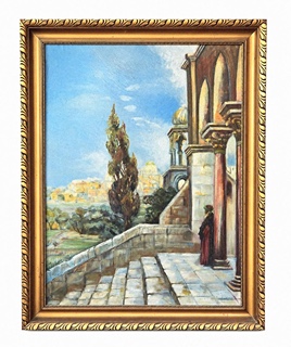 BUCHBERGER, ORIENTÁLNÍ ARCHITEKTURA, OLEJ