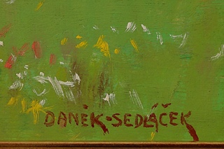 František Daněk Sedláček (1892 - 1974) - Letní odpoledne u Karlštejna