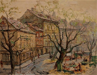 Jaro Procházka (1886 - 1949) - Trh na Kampě