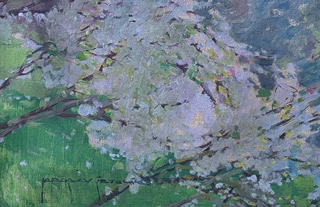 Jaroslav Šetelík (1881 - 1955) - Jarní pohled na Hradčany
