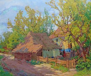 Augustin Mervart (1889 - 1968) - Venkovské stavení
