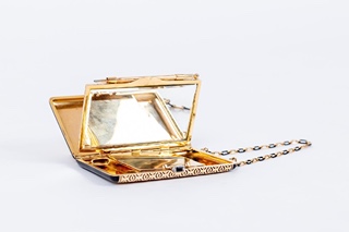 MISTROVSKÉ DÍLO CARTIER PARIS, ZLATÁ ART DECO MINAUDIERE, 18KT.