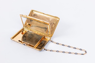 MISTROVSKÉ DÍLO CARTIER PARIS, ZLATÁ ART DECO MINAUDIERE, 18KT.