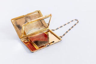 MISTROVSKÉ DÍLO CARTIER PARIS, ZLATÁ ART DECO MINAUDIERE, 18KT.