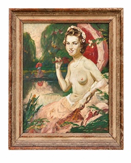 Vlastimil Košvanec (1887 - 1961) - Letní pohoda