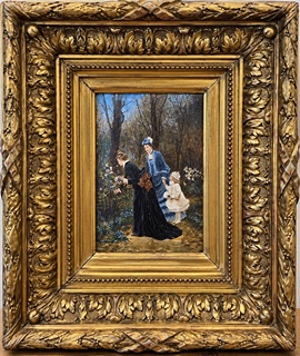 FRANCOUZSKÁ ŠKOLA 19. STOLETÍ – LE JARDIN DE LA MARRAINE, D’APRÈS FIRMIN-GIRARD