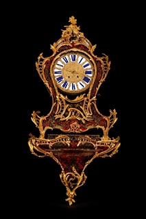 FRANCOUZSKÉ BOULLE HODINY S KONZOLÍ - JAPY FRÉRES - 19. STOLETÍ