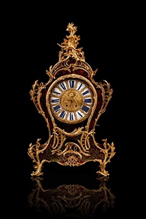 FRANCOUZSKÉ BOULLE HODINY S KONZOLÍ - JAPY FRÉRES - 19. STOLETÍ