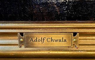 Adolf Chwala (1836 - 1900) - Kovárna u řeky za měsíčné noci, po roce 1864 – znalecký posudek