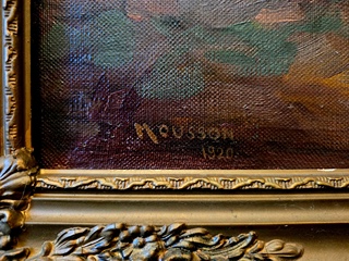 Jozef Teodor Mousson (1887 - 1946) - Dívka u lesní kapličky, 1920