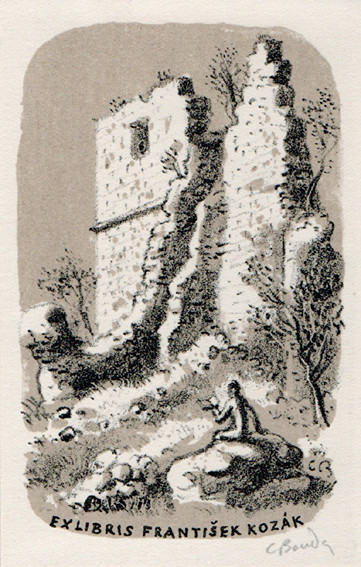 Cyril Bouda (1901-1984) - Ex libris František Kozák