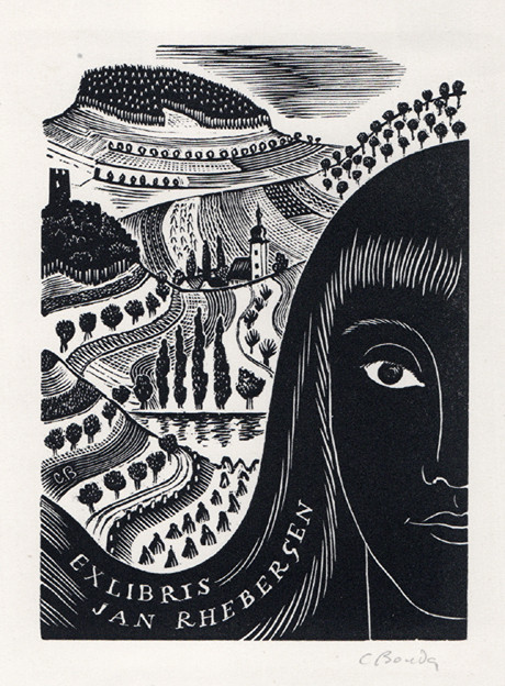 Cyril Bouda (1901-1984) - Ex libris Jan Rhebersen